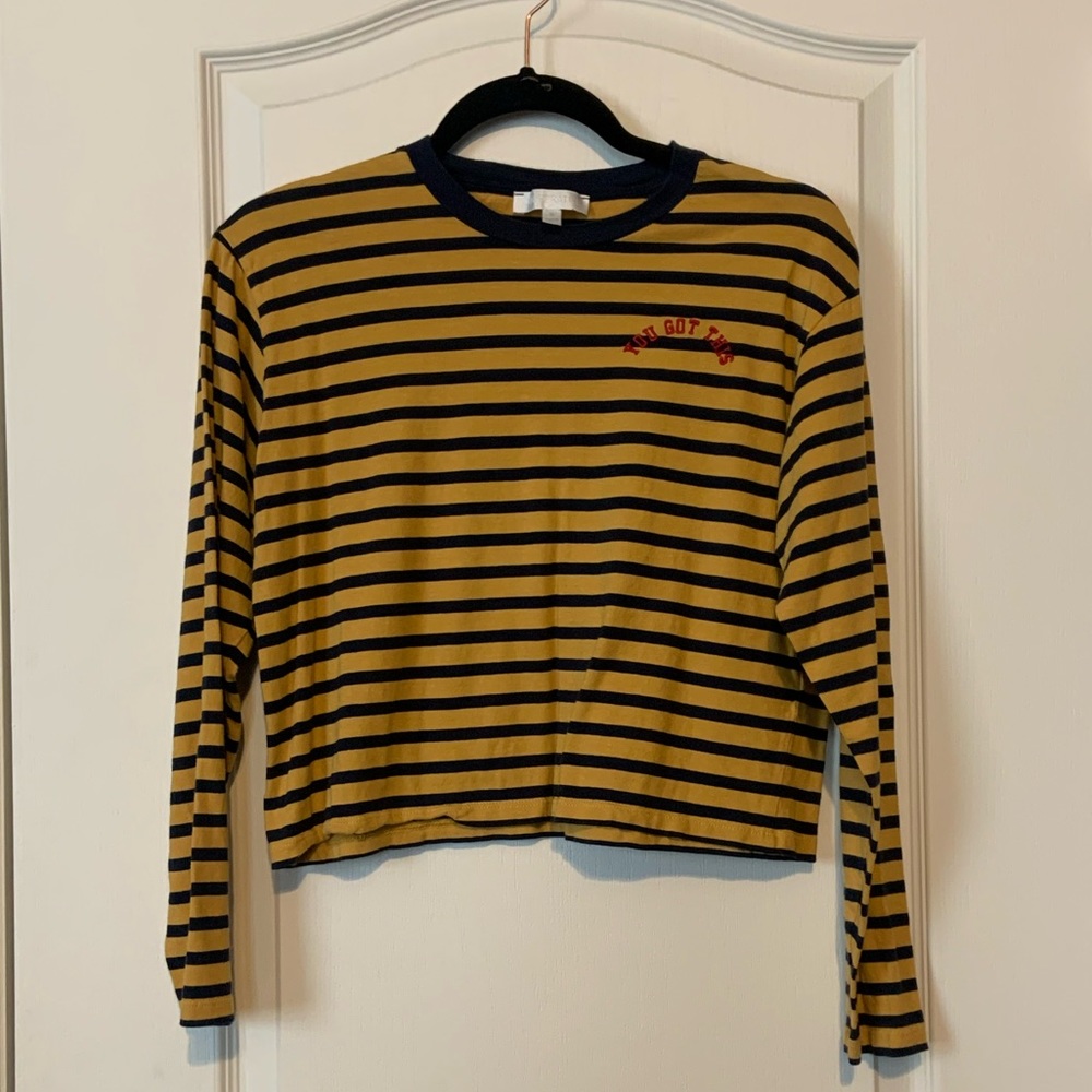 Urban outfitters cropped long sleeve shirt